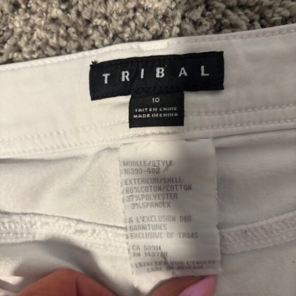 Tribal white shorts Sz 10 - Picture 5 of 5